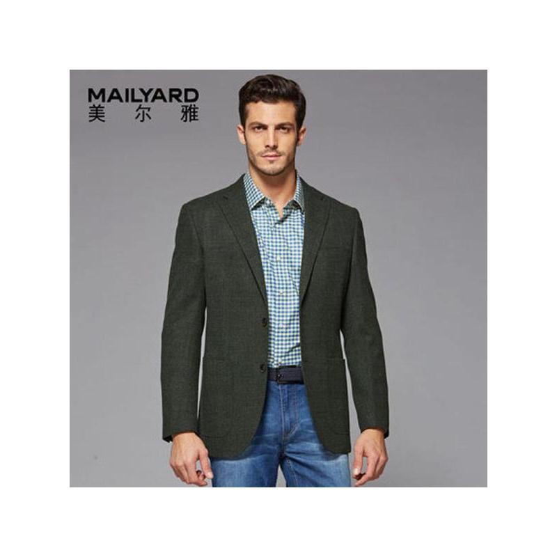 美尔雅(MAILYARD)西服单件男 纯羊毛商务休闲男式西服 男士单西上衣 307