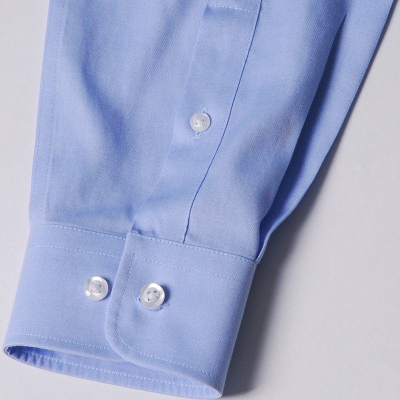 美尔雅（MAILYARD）蓝衬衫 纯棉免烫商务男士长袖衬衣 工作服正装524