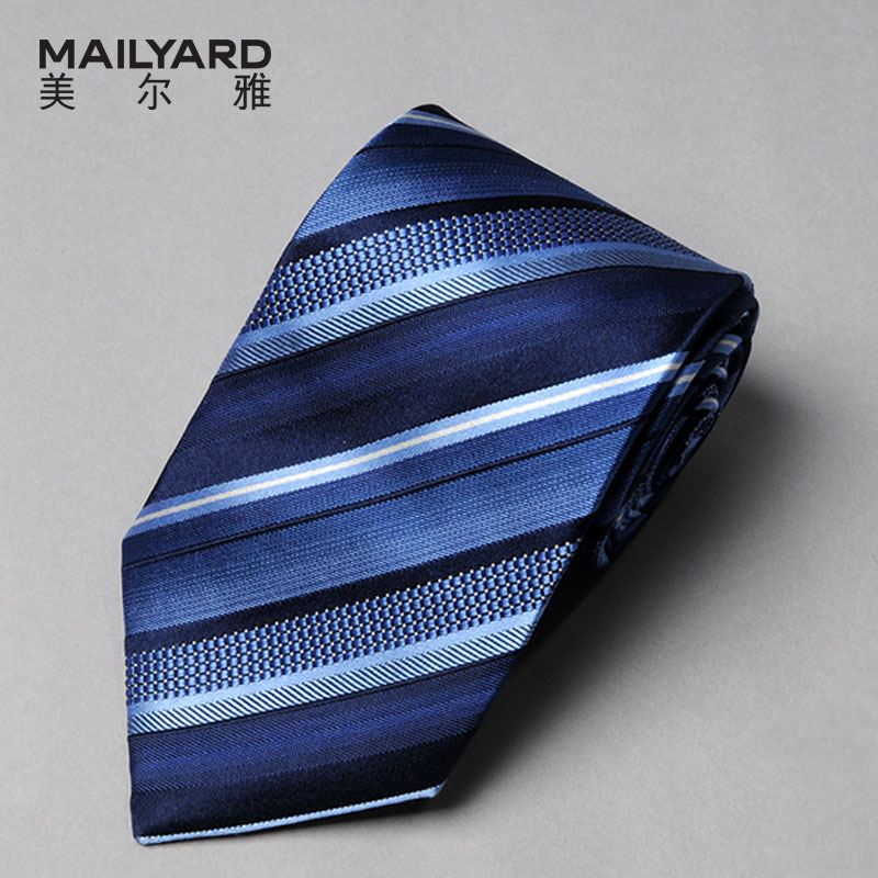 美尔雅(MAILYARD)男式领带 男士工作商务正装结婚上班送礼条纹015