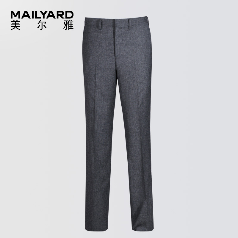 美尔雅(MAILYARD)西裤男 纯羊毛商务休闲男士西裤 男式西装裤 330