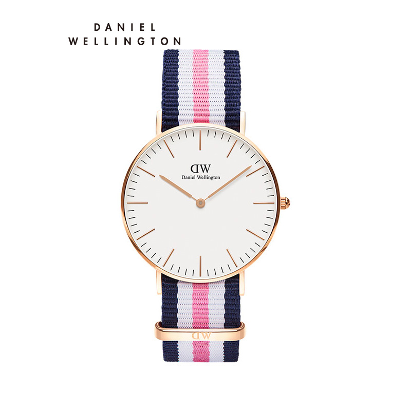 Daniel Wellington丹尼尔惠灵顿DW手表女时尚织物表带腕表36mm 石英表