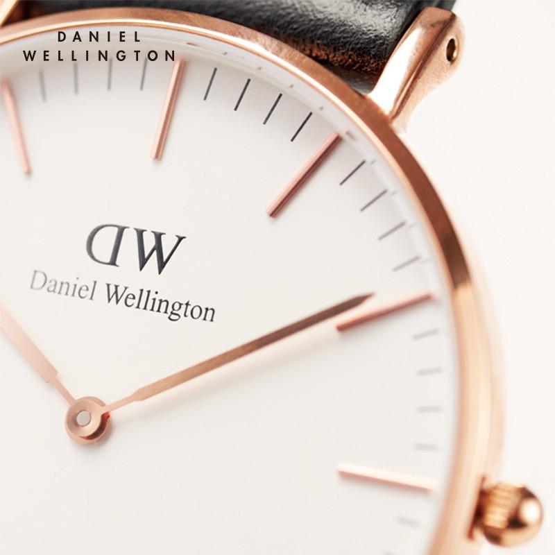 Daniel Wellington丹尼尔惠灵顿 DW手表 简约女士织物表带腕表36mm 石英表