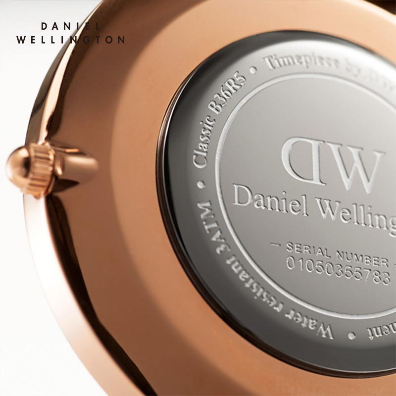 Daniel Wellington丹尼尔惠灵顿 DW手表 简约女士织物表带腕表36mm 石英表