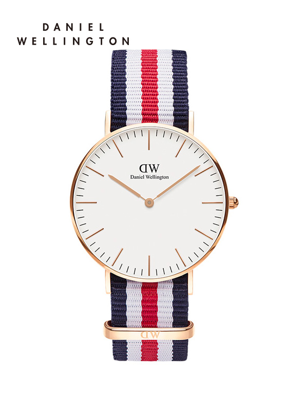 Daniel Wellington丹尼尔惠灵顿DW手表女时尚织物表带腕表36mm 石英表