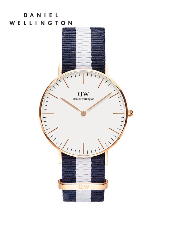 Daniel Wellington丹尼尔惠灵顿DW手表女时尚织物表带腕表36mm 石英表