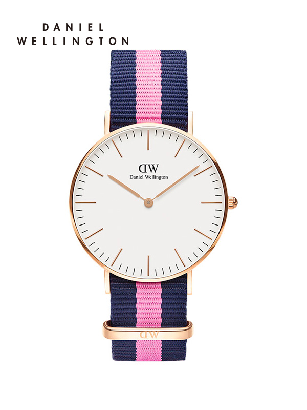 Daniel Wellington丹尼尔惠灵顿DW手表女时尚织物表带腕表36mm 石英表