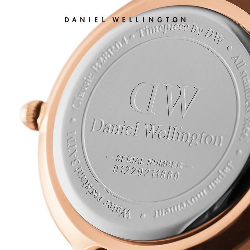 Danielwellington丹尼尔惠灵顿 dw手表女 简约黑色金属腕表28mm 石英表