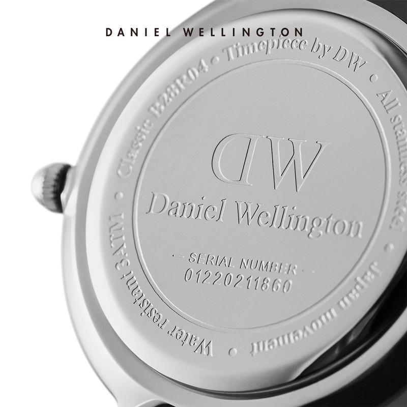 Danielwellington丹尼尔惠灵顿 dw手表女 简约黑色金属腕表28mm 石英表