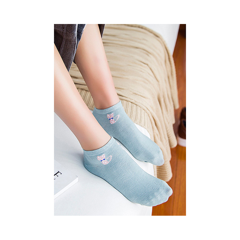 俞兆林【5双盒装】淘气猫女士船袜隐形袜