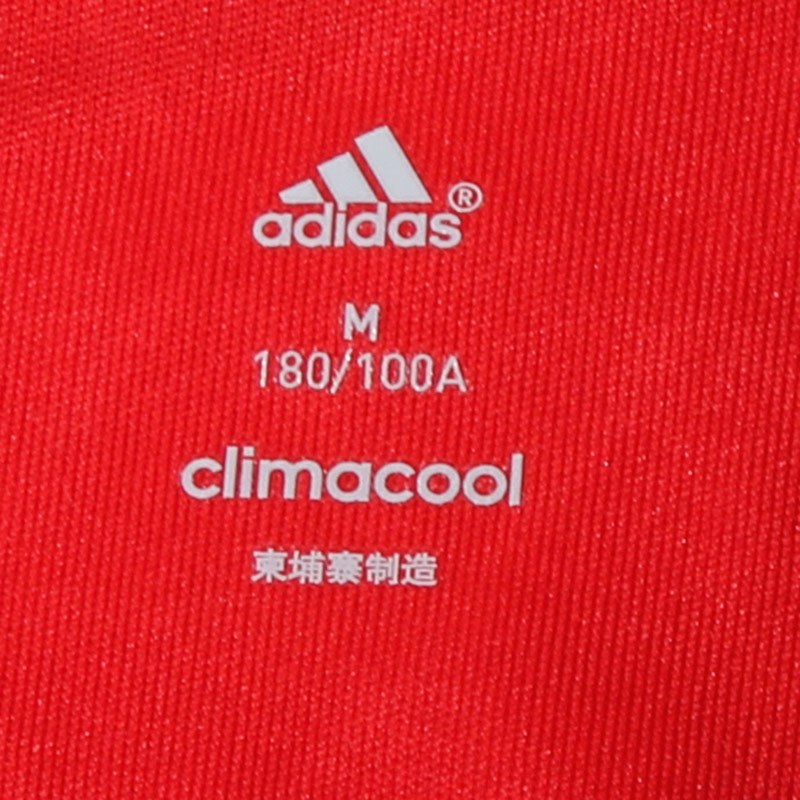 阿迪达斯adidas男装短袖T恤运动服足球AI4411 L 红色