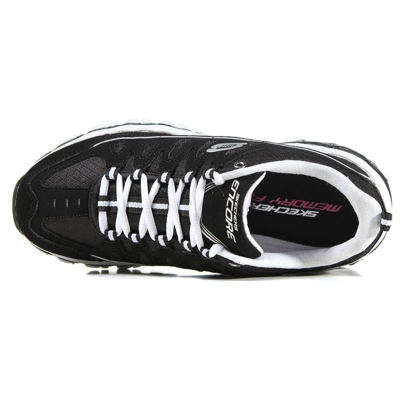 SKECHERS 斯凯奇女鞋休闲鞋运动鞋运动休闲12087/B KW 黑色 35码