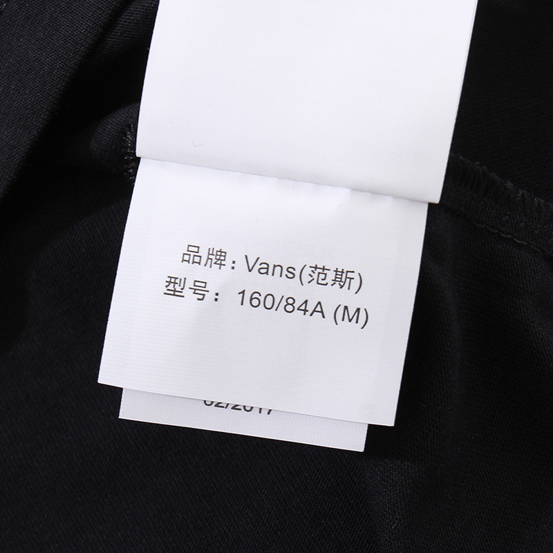 范斯Vans女装短袖T恤运动服运动休闲VN0A343EBLK 黑色 L