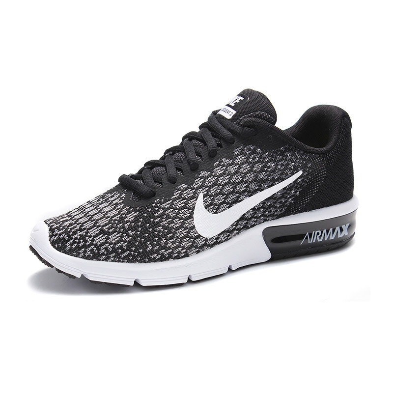 nike耐克airmax系列女鞋跑步鞋运动鞋852465-002黑 白 深 默认颜色