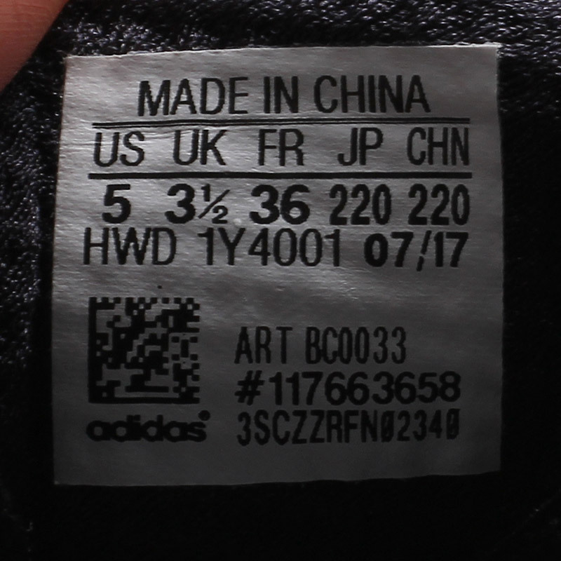 adidas阿迪达斯NEO女子休闲鞋减震运动鞋BC0033 黑色 36.5码