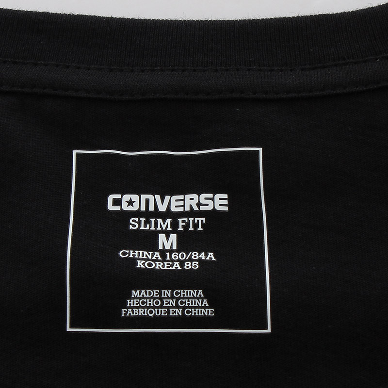 匡威Converse女装短袖T恤运动服运动休闲10004441-A01 XS 黑色