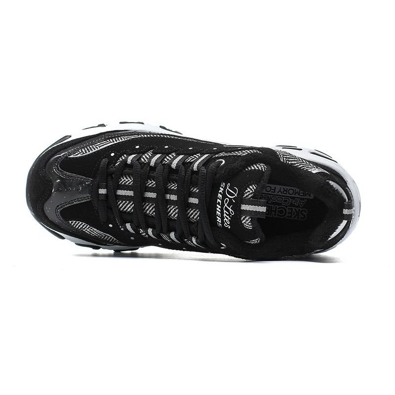 skechers斯凯奇女鞋D‘lites熊猫鞋运动休闲鞋66666036 蓝色 35码