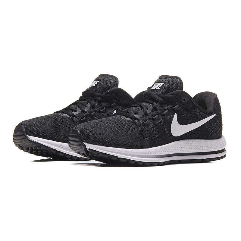 NIKE/耐克 女鞋 运动鞋Air Zoom气垫透气跑步鞋 8666-001 黑色图片