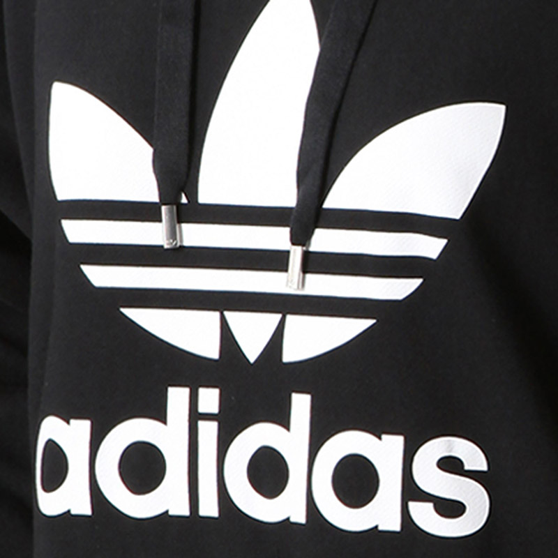 adidas阿迪达斯三叶草女子卫衣针织休闲运动服BP9482 30 黑色