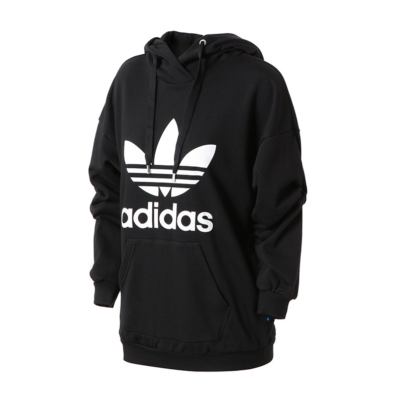 adidas阿迪达斯三叶草女子卫衣针织休闲运动服BP9482 30 黑色