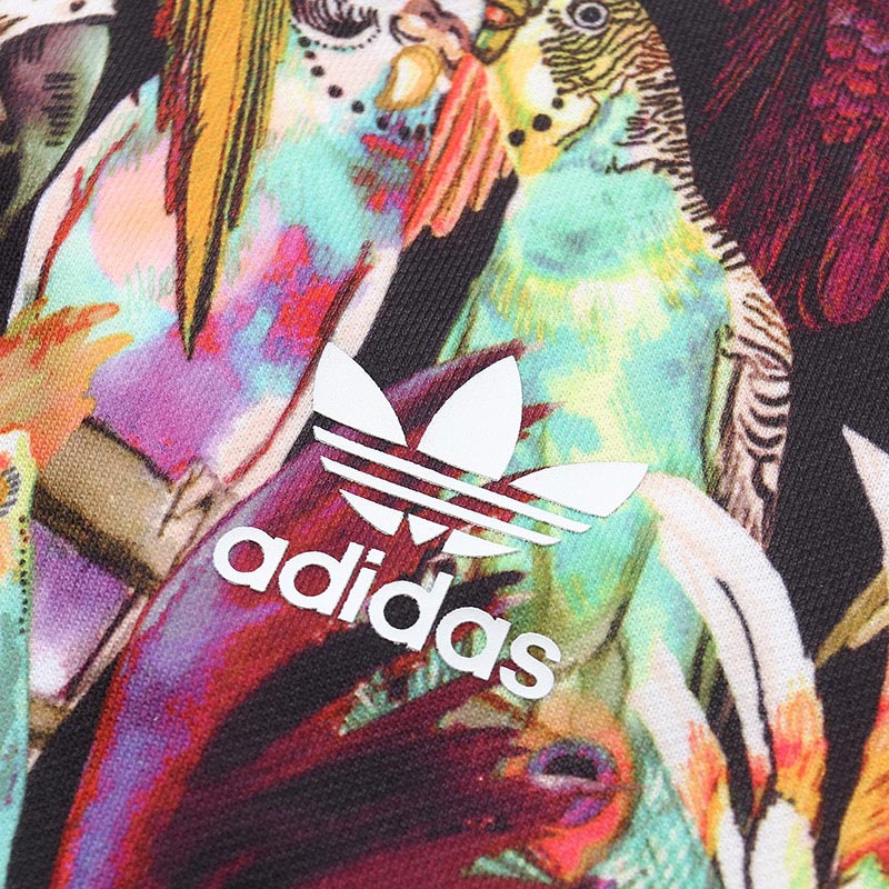 adidas阿迪达斯三叶草女子卫衣多色印花休闲运动服BR5154 30 黄色