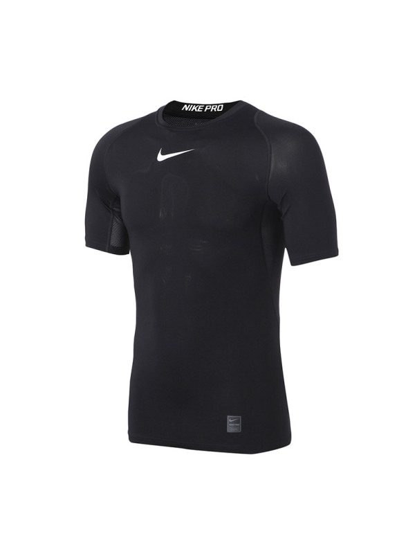 Nike耐克男装短袖T恤PRO跑步运动健身训练紧身衣838092 L 黑色