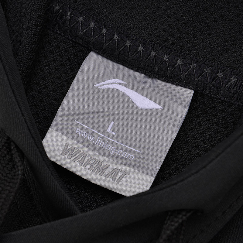 李宁LINING男子卫衣休闲运动服AWDM697-2 3XL 黑色