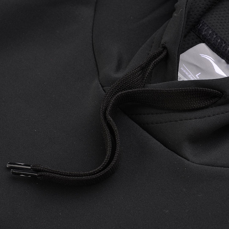 李宁LINING男子卫衣休闲运动服AWDM697-2 3XL 黑色