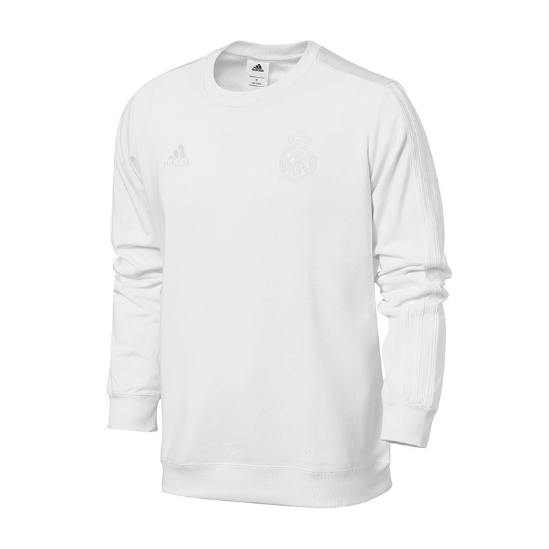 adidas阿迪达斯男子卫衣足球训练运动服BR2535 S 白色