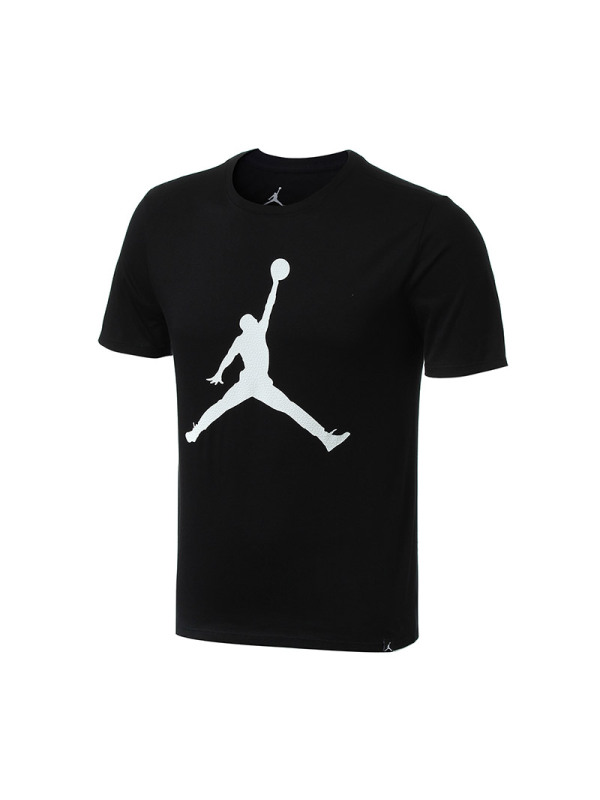 Nike耐克男装季新款乔丹篮球圆领舒适运动短袖T恤908018 S 黑色