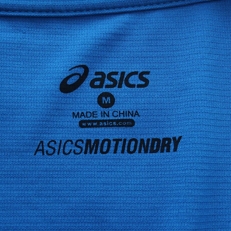 亚瑟士ASICS男装短袖T恤运动服跑步151366-0819 S 蓝色