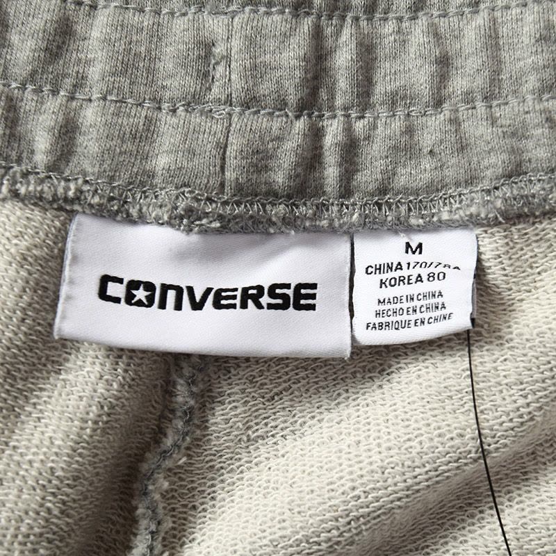 匡威Converse男装运动长裤运动服运动休闲10003989-A03 S 灰色图片