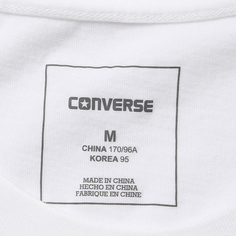 CONVERSE匡威男装运动休闲短袖T恤10005564-A02 S 白色
