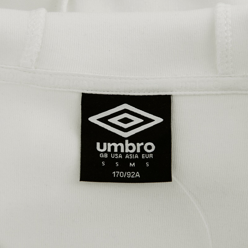 Umbro茵宝男装秋冬立领茄克运动外套学生连帽夹克运动服 M 白色