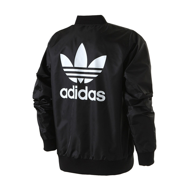 Adidas/阿迪达斯 男子运动服 三叶草 双面穿防风夹克外套 CZ1757 黑色 XS