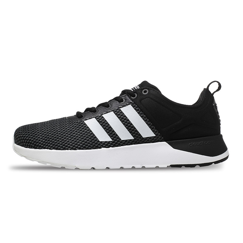 adidas阿迪达斯NEO男子休闲鞋cloudfoam跑步鞋BB9763 黑色 42.5