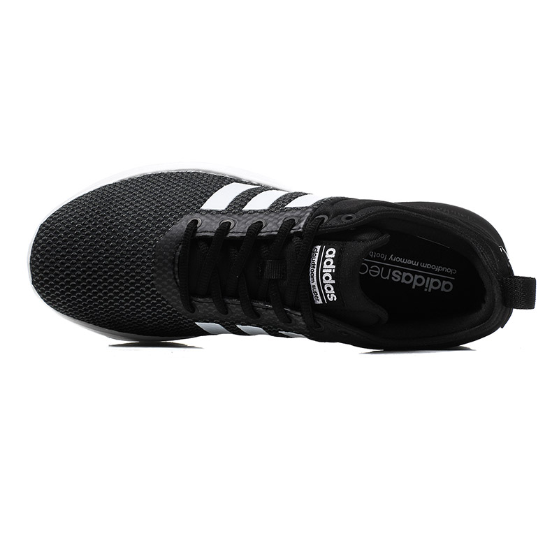 adidas阿迪达斯NEO男子休闲鞋cloudfoam跑步鞋BB9763 黑色 42.5