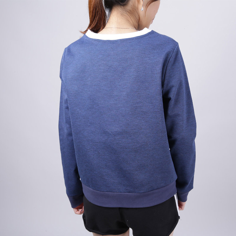 adidas阿迪达斯三叶草女子卫衣休闲运动服BJ8293 30 蓝色