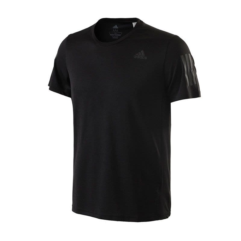 adidas阿迪达斯男子短袖T恤跑步训练健身运动服DM2810 S 黑色图片
