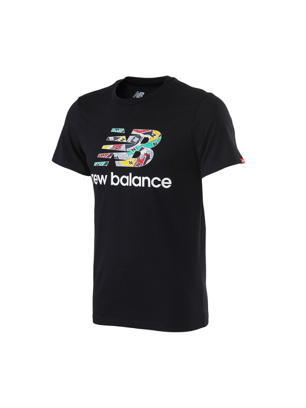New Balance/NB男装短袖T恤圆领运动休闲上衣AMT81572 S 白色
