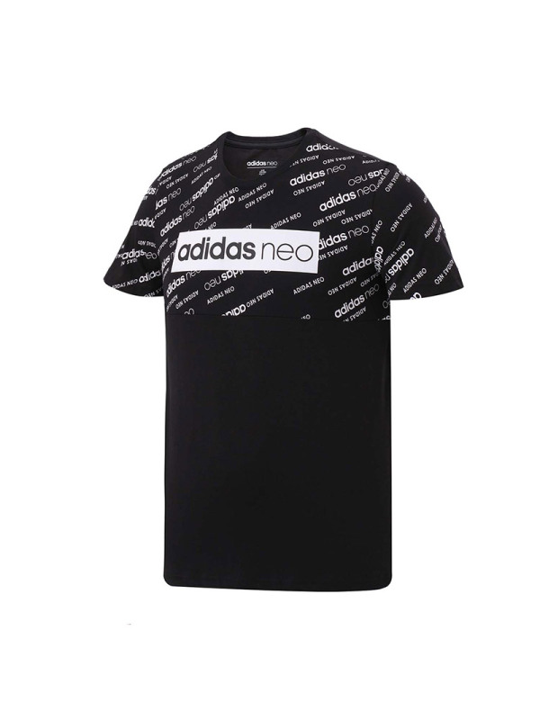 adidas阿迪达斯neo运动服男服短袖t恤cf9786s黑色