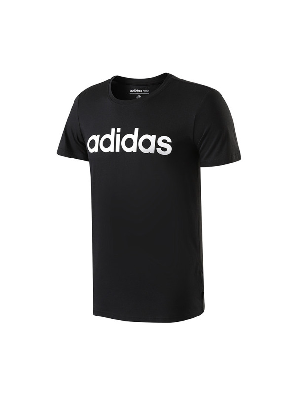 adidas阿迪达斯NEO男子短袖T恤基础款休闲运动服 常规运动T恤