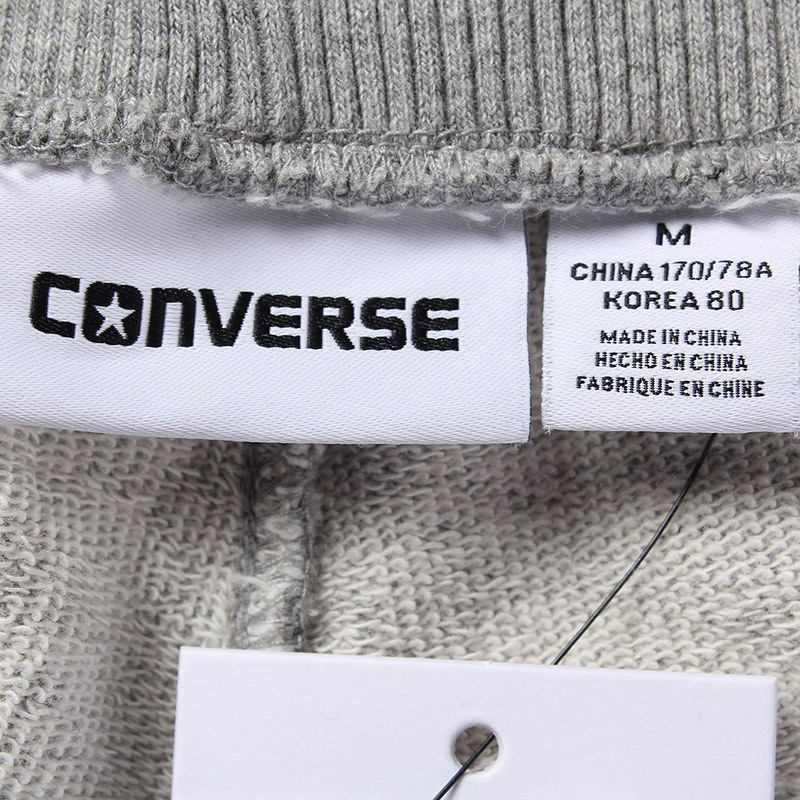 匡威Converse男装运动中裤运动服运动休闲 10003997-A01 S 黑色