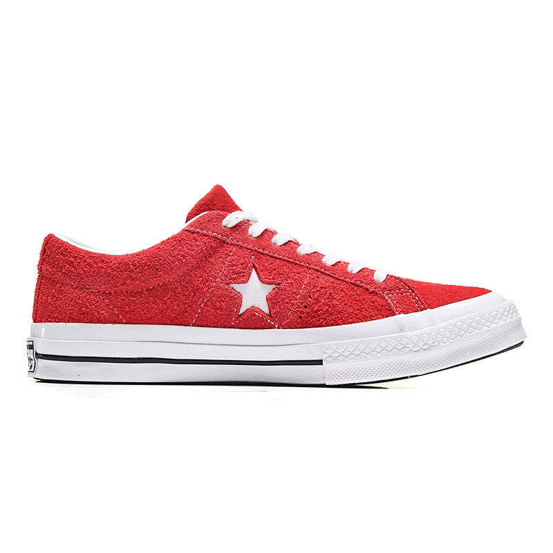CONVERSE匡威男女鞋板鞋one star反皮毛休闲鞋158434C 红色