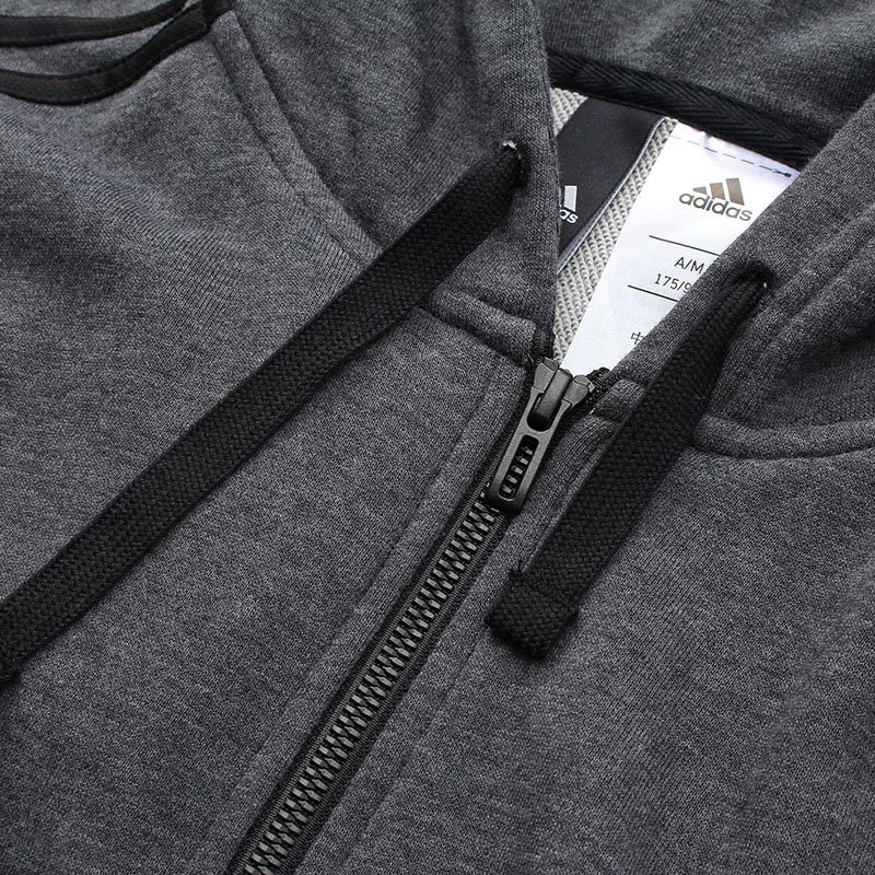 adidas阿迪达斯男子夹克外套经典三条杠休闲运动服CW3880 L CW3880灰色