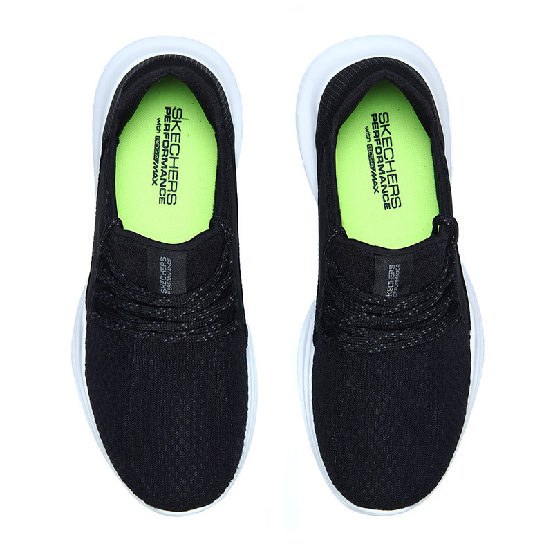 Skechers斯凯奇男鞋跑步鞋网面轻便系带休闲运动鞋54362 54362/BKW黑色+白色