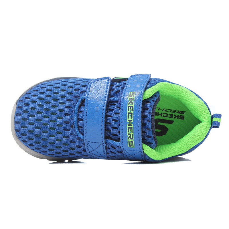 skechers斯凯奇正品童鞋男婴童网布透气魔术贴运动鞋 95059N 95056N/RYL宝 20.5码/105