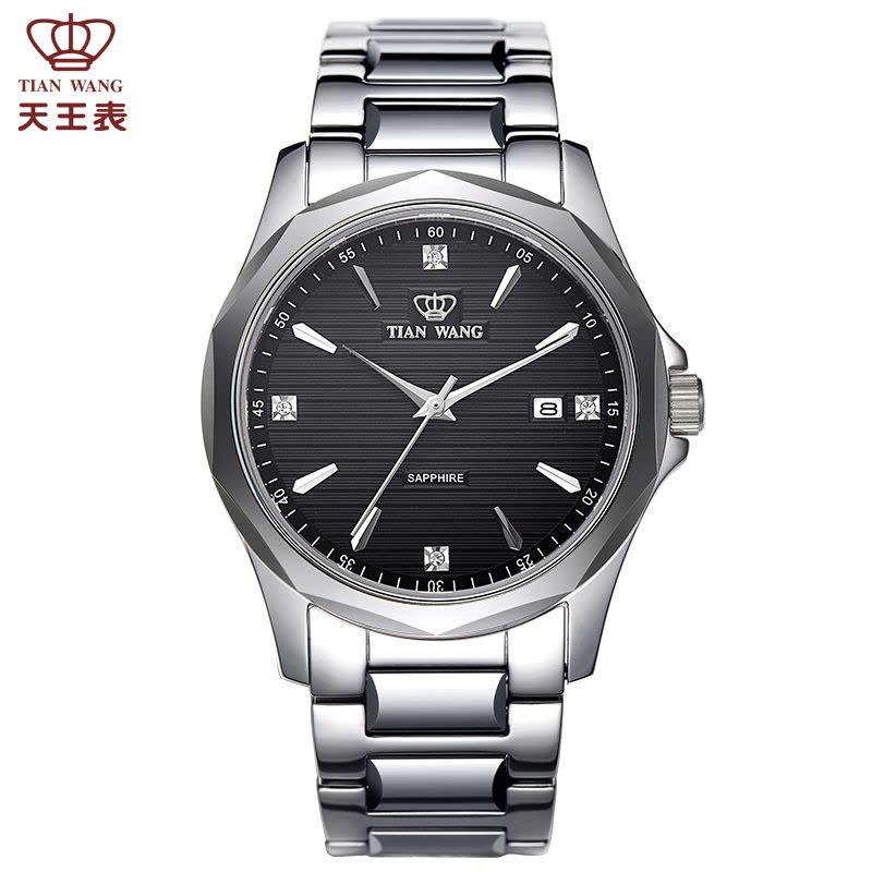 天王表(TIANWANG)商务休闲 复古手表精致情侣时装男表GS3673S/D图片