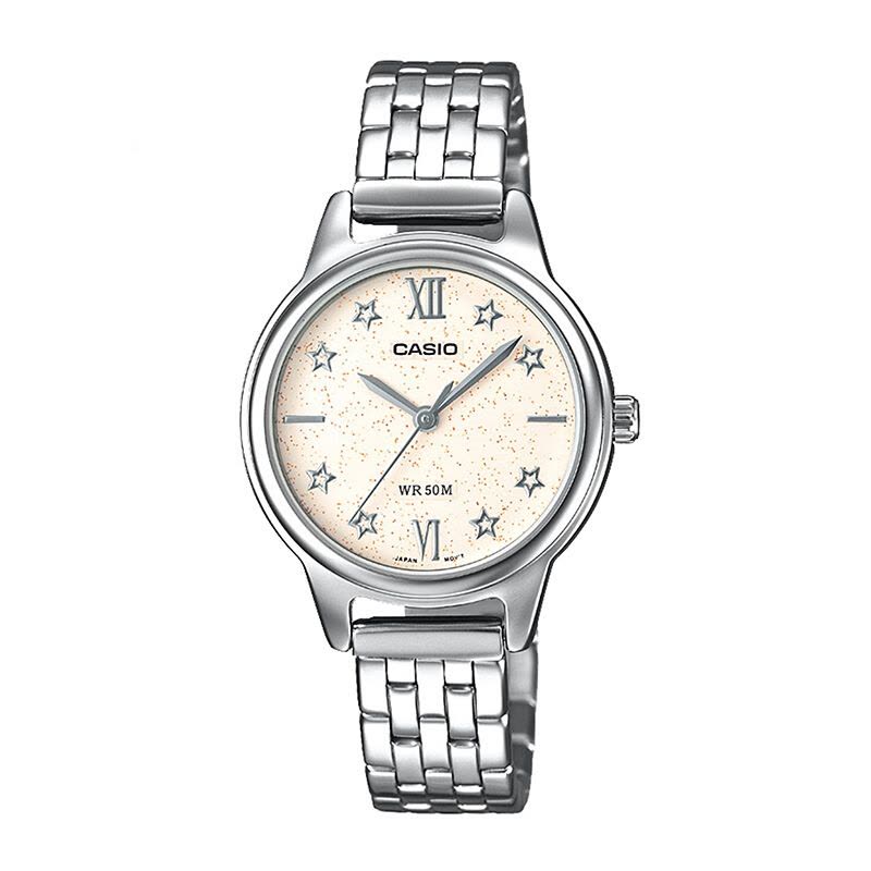卡西欧（CASIO） 石英表 女 日韩品牌星星闪内饰时尚简约休闲商务女士腕表 LTH-1103D-4A图片