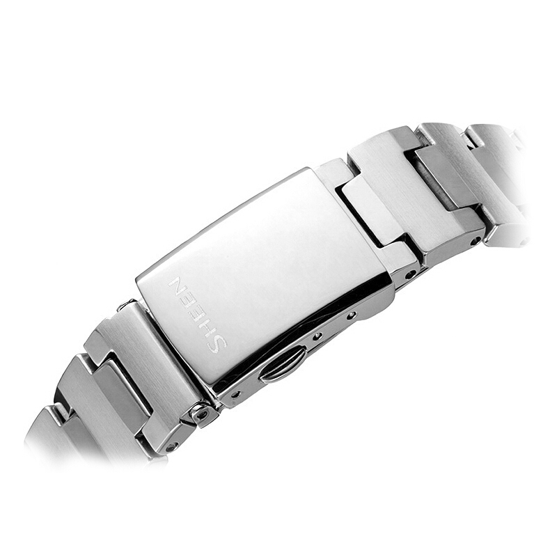 casio卡西欧石英表女sheen系列日韩品牌时尚潮流优雅金属表带石英女士