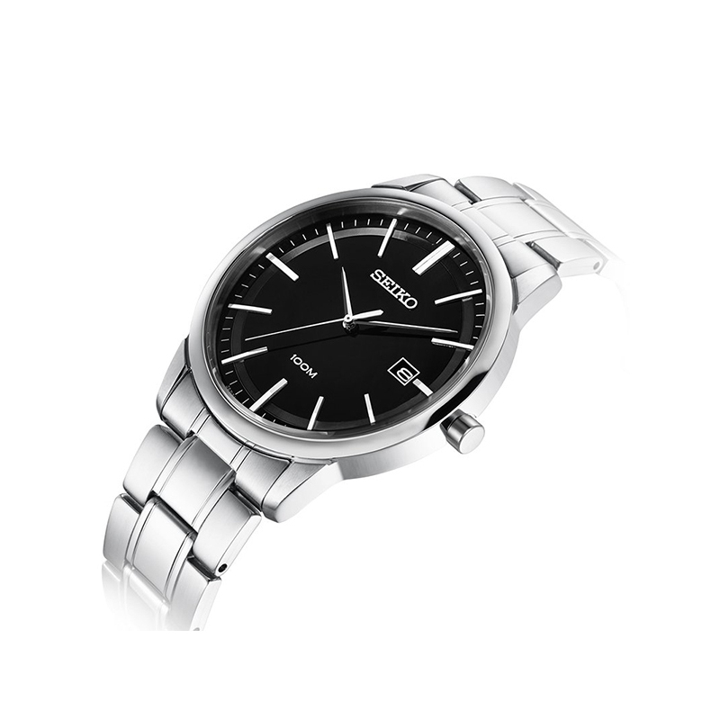 精工（SEIKO）石英表 男 商务休闲金属钢带石英男士表 SGEH09J1 SGEH09J1